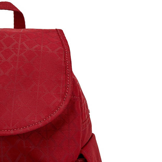 Kipling City Pack Small Classic Backpacks Signature Red | AU 1498IL